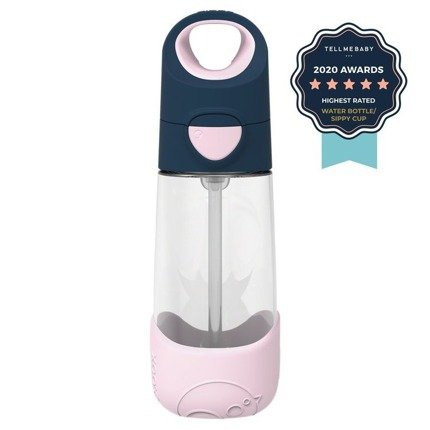Butelka tritanowa ze słomką 450 ml, Indigo Rose, b.box