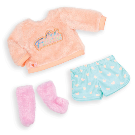 Our generation Lalka LUMI 46cm – DWUKOLOROWE proste WŁOSY