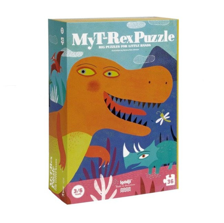 LONDJI Puzzle dla dzieci T-Rex, Mój Dinozaur