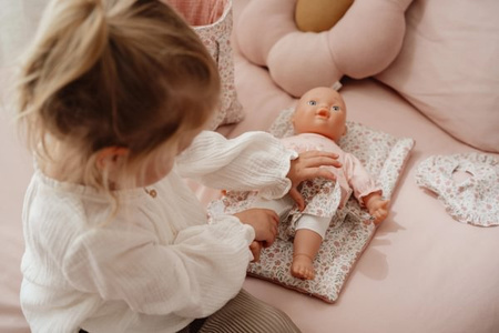 Little Dutch Torba na pieluchy i akcesoria dla lalek Soft Flowers