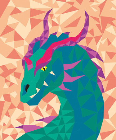 Zestaw kreatywny Malowanie po numerach Fantastyczne stworzenia 2 obrazy Misterix 7+, Janod