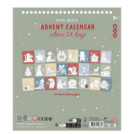 Little Dutch Kolorowanka - kalendarz adwentowy