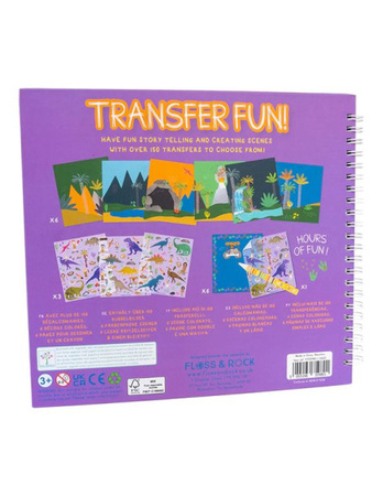 Floss & Rock Dinozaury Zestaw do Kalkomanii