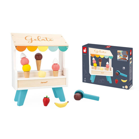 Janod Drewniane stoisko z lodami 3+ Lodziarnia