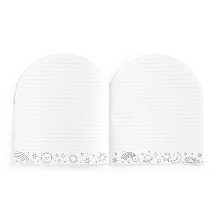 Mudpuppy Zestaw kreatywny z malowanką, wielokolorową kredką i naklejkami Tęczowy świat 6+