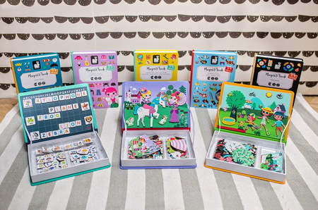 Magnetyczna układanka 4 pory roku Magnetibook, Janod