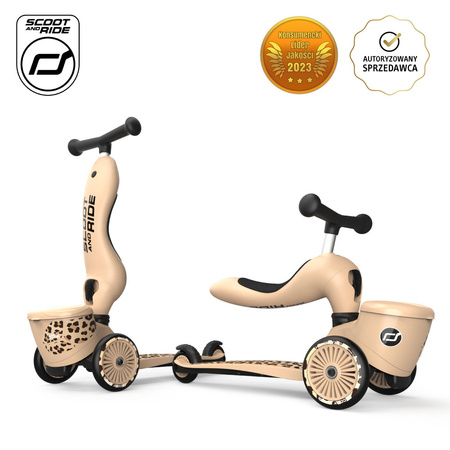 SCOOTANDRIDE 2w1 hul. z zam. schow. 1-5 Leopard