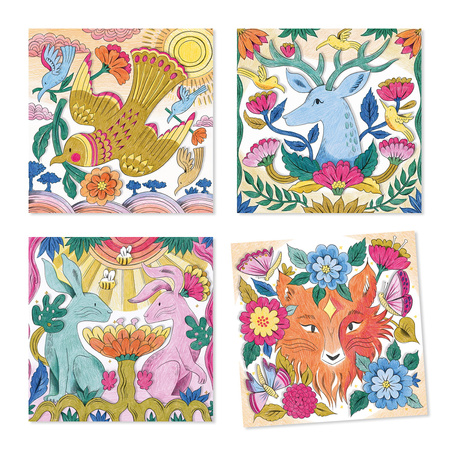 Djeco Kolorowanka z niespodzianką LEŚNI PRZYJACIELE