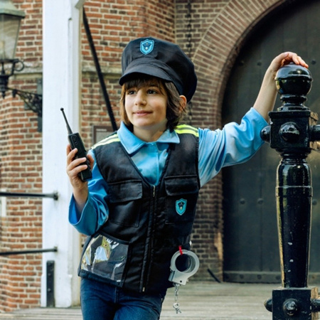 Souza! Kostium Policjanta z Czapką i Akcesoriami – strój dla chłopca 4–7 lat