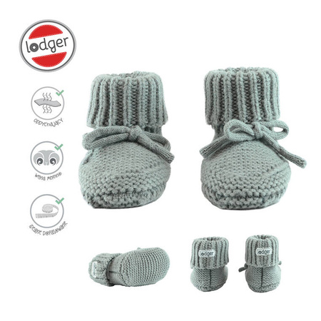 Lodger Buciki niechodki z wełny merino 100% 6-12 m