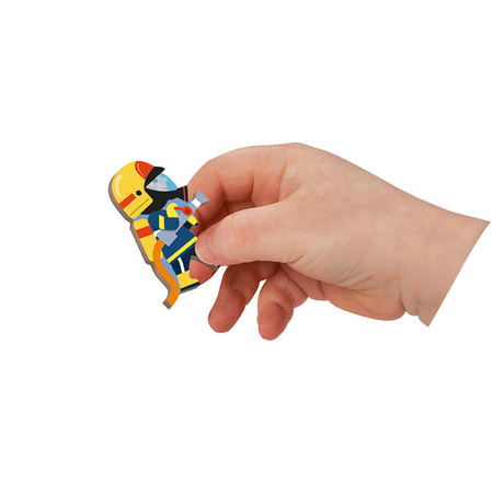 Magnetyczna układanka Straż pożarna Magnetibook 3-8 lat, Janod