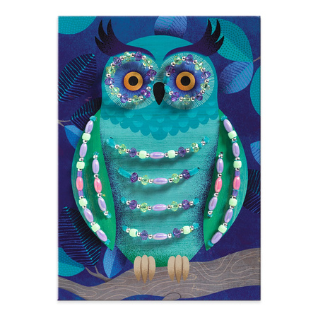 Djeco Zest. art. nawlekanie ZWIERZĘTA NOCĄ