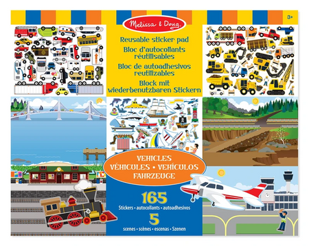 Melissa Książeczka z Naklejkami Pojazdy 3+
