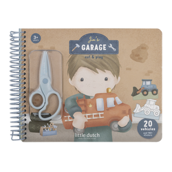 Little Dutch Kreatywny zeszyt z nożyczkami Jim & Friends – zestaw kreatywny do wycinania 3+