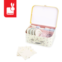 Janod Zestaw piknikowy w walizce z akcesoriami 24 el. Shiny Grandma 3+