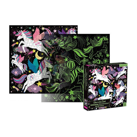 Mudpuppy Puzzle rodzinne świecące w ciemności 7+