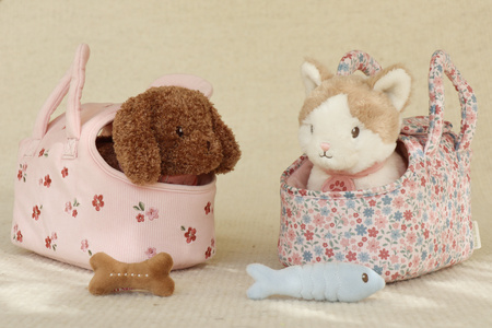 Little Dutch Pies Jackie w torbie – przytulanka z kostką magnetyczną i torbą transportową dla dzieci 12m+