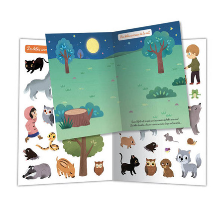 Auzou Zeszyt 500 naklejek Małe zwierzątka