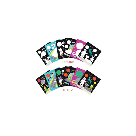 Floss&Rock Kosmos magiczne kolorowanki wodne z podpórką 6 kart