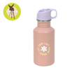 Lassig Bidon ze stali nierdzewnej z ustnikiem i uchwytem 500 ml Pattern Party Rose/lilac