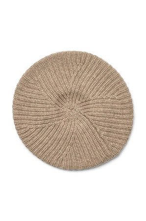 Liewood beret dla dzieci 100% wełna, 3-4 lata, Oat melange Borg Beret Hat