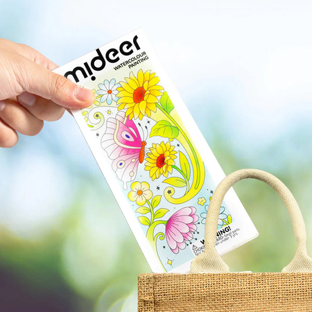 mideer Kolorowanka akwarelowa mideer –Kwiaty