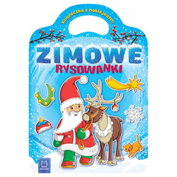 Zimowe rysowanki 3+, 4+, 5+ – książeczka z naklejkami na święta i zimę
