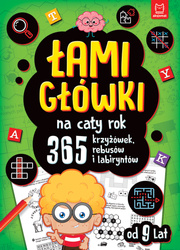 Łamigłówki na cały rok – 365 krzyżówek, rebusów i labiryntów dla dzieci 7–12 lat, wydanie zielone