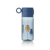 Liewood butelka, bidon tritanowy,odporna, bezpieczna, silikonowy ustnik, Robot / Indigo blue