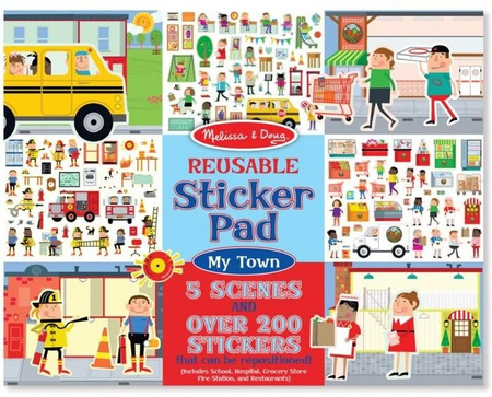 Melissa Książeczka z naklejkami Moje Miasto