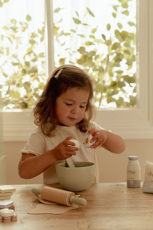 Little Dutch Zestaw do pieczenia FSC – drewniana zabawka kulinarna dla dzieci 3+