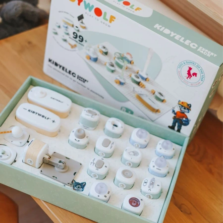 Kidywolf - – zestaw expert elektroniczny dla dzieci 8+ | Budowanie obwodów | Nauka przez eksperyment