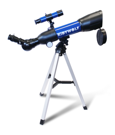 Kidywolf – teleskop dla dzieci 7+ | Obserwacja gwiazd i Księżyca | Edukacyjny teleskop astronomiczny