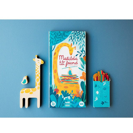 LONDJI Żyrafa Matylda układanka drewniana