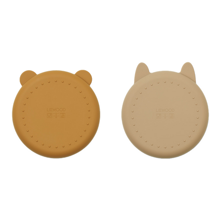 Liewood silikonowy talerz dla dzieci Olivia 2-pack Golden / Oat