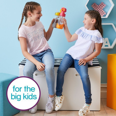 Butelka tritanowa ze słomką 450 ml, Lilac Pop