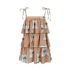 DEAR SOPHIE ELEPHANT BEIGE / WAVED DRESS 122-128