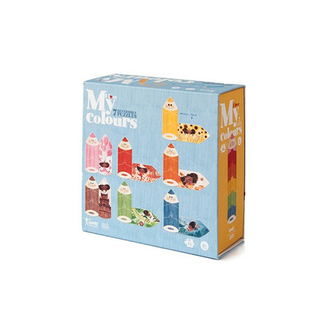 LONDJI Puzzle dla dzieci, Kocham Moje Kolory