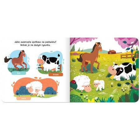 Raz, dwa, trzy – szukam! Na wsi książka dla dzieci. Zabawa w chowanego z pieskiem