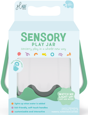 Glo Pals, Słoik sensoryczny do napełnienia wodą, kolor zielony