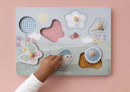 Little Dutch Puzzle sensoryczne Flowers & Butterflies