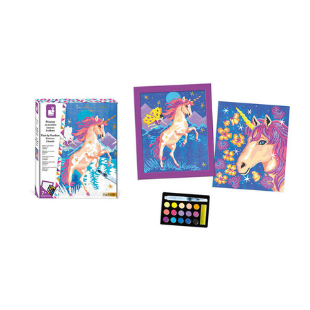 Janod Zestaw kreat. Malowanie po num. Jednorożce