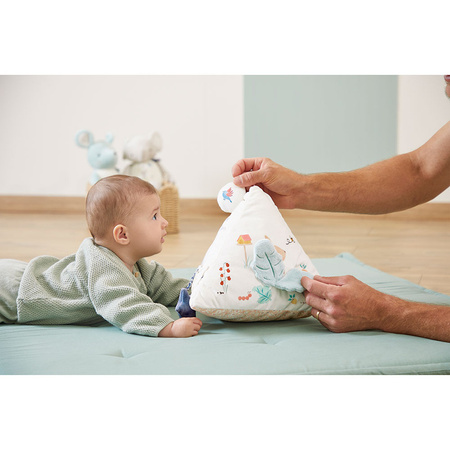 Kaloo Miękka piramida sensoryczna Petites Chansons – zabawka dla niemowląt 0m+