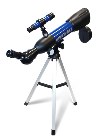Kidywolf – teleskop dla dzieci 7+ | Obserwacja gwiazd i Księżyca | Edukacyjny teleskop astronomiczny