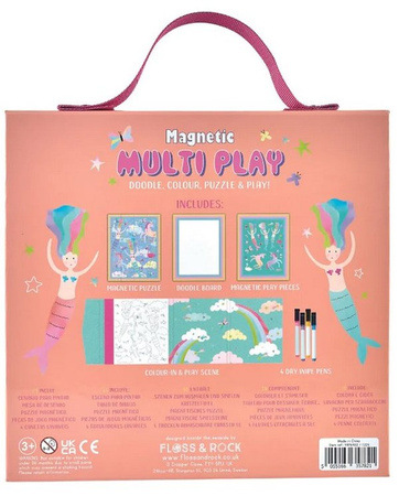 Floss&Rock Kraina Fantazji Zestaw magnetycznych i plastycznych zabaw 4 w 1