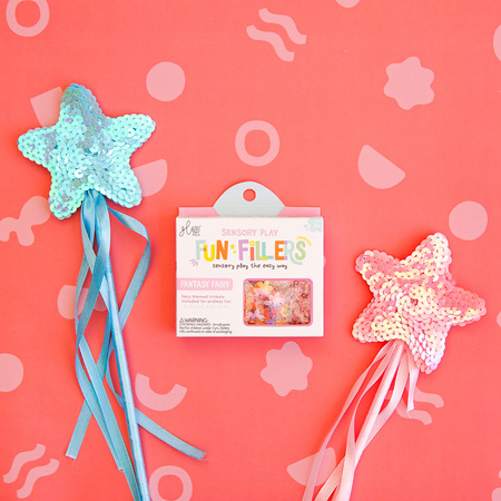 Glo Pals - FAIRY Fun Fillers Wkład, figurki, brokaty i barwniki do słoików, zabaw sensorycznych