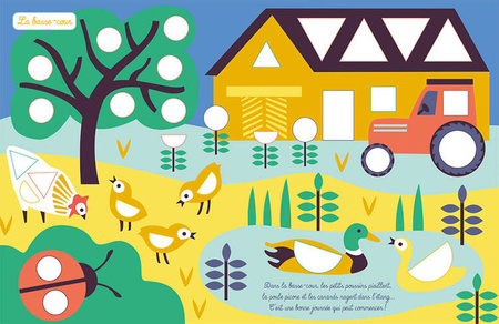 Auzou Zeszyt 1000 naklejek Na farmie