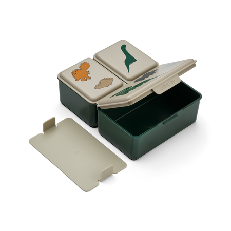 Liewood lunchbox, śniadaniówka Dinosaurs / Mist