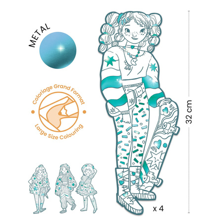 Djeco Kolorowanki elegantki - Angele