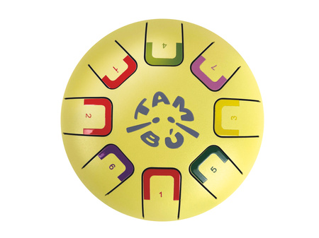 Bębenek językowy Tambu Baby Żółty 6” dla dzieci | Instrument muzyczny od 3 lat